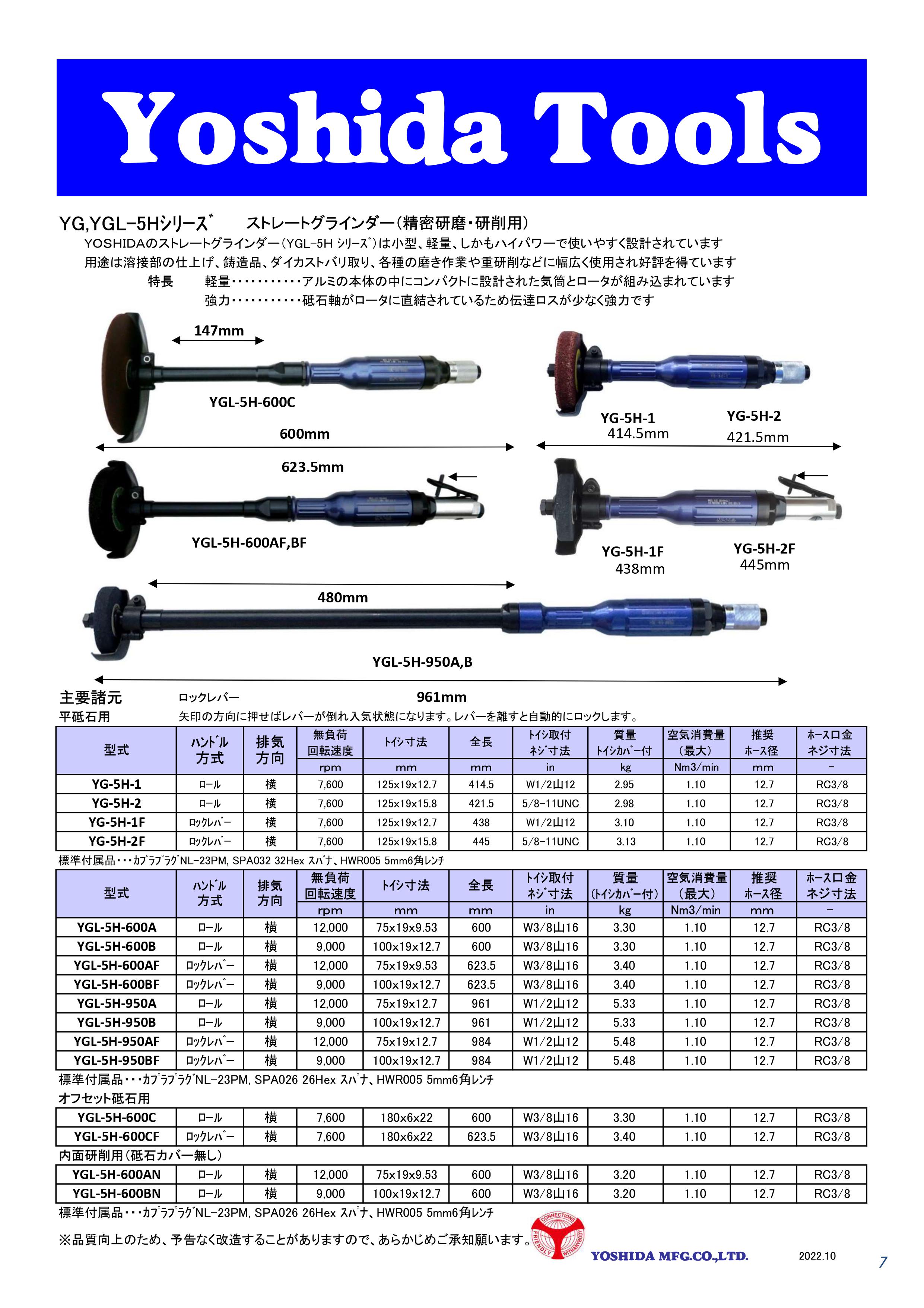 エアーツール｜ベビーグラインダー（精密研磨・研削用）、アングル 